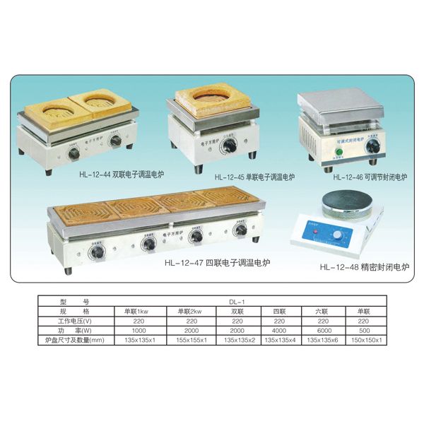 HL-12-45 單聯電子調溫電爐